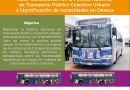 Socializan en Oaxaca política en materia de transporte público
