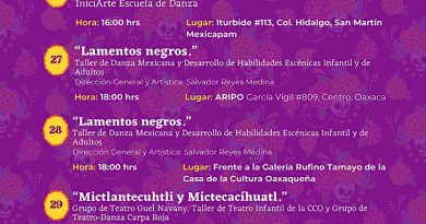 Invita CCO a disfrutar actividades de Día de Muertos en la última semana de octubre