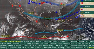 Un nuevo frente frío se aproxima a la frontera norte del país, por lo que se prevé un reforzamiento en los próximos días