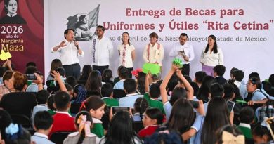 EN NEZAHUALCÓYOTL, PRESIDENTA CLAUDIA SHEINBAUM INICIA ENTREGA DE TARJETAS DE LA BECA PARA UNIFORMES Y ÚTILES “RITA CETINA”; BENEFICIARÁ A 9 MILLONES DE ESTUDIANTES DE PRIMARIA