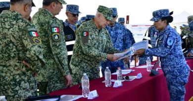 Secretario de la Defensa Nacional pasa revista al Agrupamiento Aéreo del Desfile del 16 de septiembre