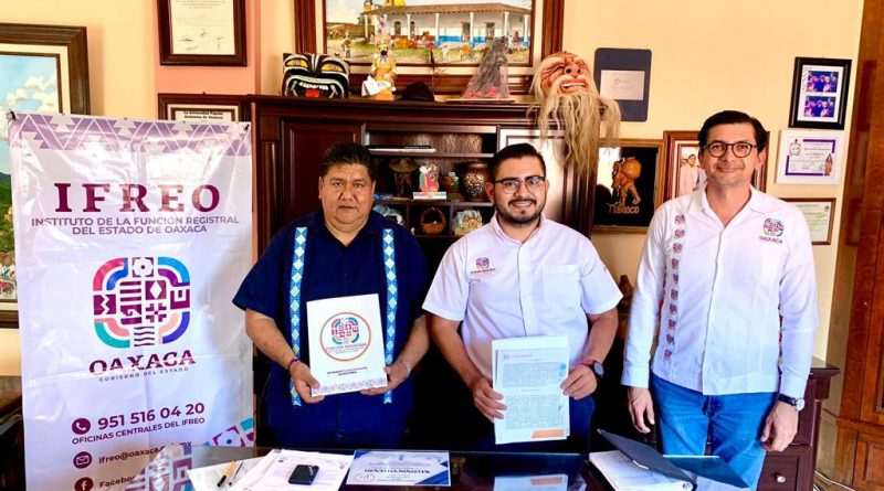 Unen esfuerzos en materia registral IFREO y Ayuntamiento de Putla Villa de Guerrero