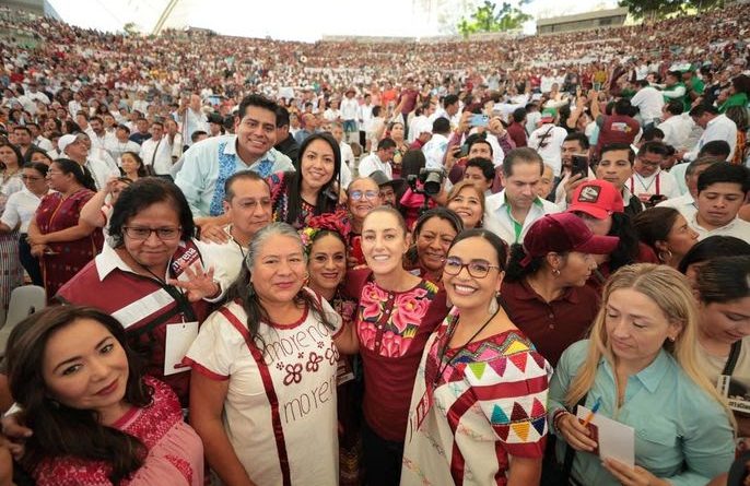 Queremos que continúen los gobiernos del pueblo para el pueblo. Confiamos en Oaxaca: Claudia Sheinbaum suma apoyo de liderazgos oaxaqueños