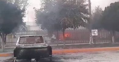 Martes violento: Grupo armado quema edificios, patrullas y ambulancias en Doctor Coss, Nuevo León