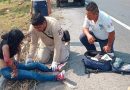 Amarrón en moto le causa lesiones  en Puente Nacional