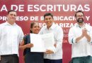 Gobiernos de Oaxaca y México garantizan el derecho a la propiedad de familias de Santa María Huatulco