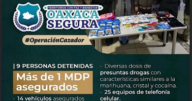 Desarticula Gabinete de Seguridad presunta célula criminal en Santa Cruz Xoxocotlán