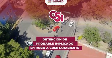 Con drones, C5i Oaxaca contribuye a detención de persona presuntamente relacionada con robo