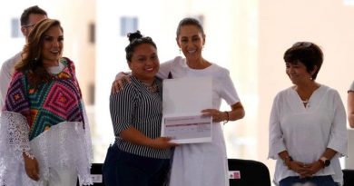 EN QUINTANA ROO, PRESIDENTA CLAUDIA SHEINBAUM ENTREGA 225 VIVIENDAS NUEVAS, 497 LIBERACIONES DE HIPOTECA Y 193 ESCRITURAS