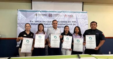 Entrega Sectur Oaxaca 206 certificados de calidad al sector turístico de Puerto Escondido y Huatulco