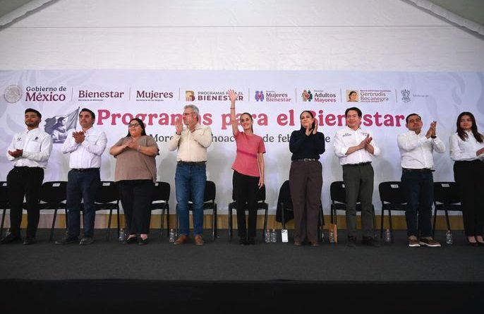 MÉXICO NO SE VENDE, NO SE RINDE Y ESTÁ DE PIE SIEMPRE POR SU PUEBLO: PRESIDENTA CLAUDIA SHEINBAUM EN ENTREGA DE TARJETAS DE PROGRAMAS PARA EL BIENESTAR EN MORELIA, MICHOACÁN