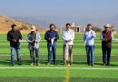 Salomón Jara cumple y entrega primera etapa del Multideportivo de Ayoquezco de Aldama