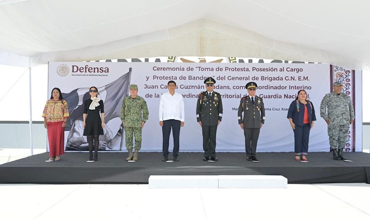 Atestigua Salomón Jara Toma de protesta de mando de la Guardia Nacional