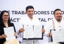 Firman Gobierno de Oaxaca y STPEIDCEO Convenio del Pliego Petitorio 2026