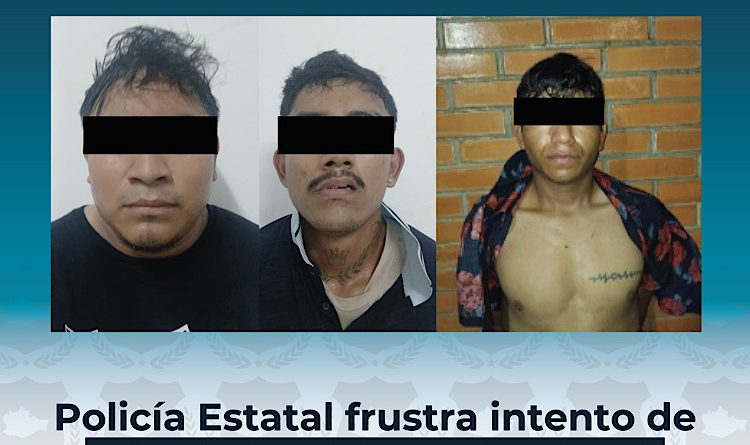 Frustra Policía Estatal intento de secuestro en carretera Tuxtepec-Loma Bonita; hay tres detenidos