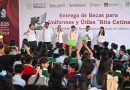 EN NEZAHUALCÓYOTL, PRESIDENTA CLAUDIA SHEINBAUM INICIA ENTREGA DE TARJETAS DE LA BECA PARA UNIFORMES Y ÚTILES “RITA CETINA”; BENEFICIARÁ A 9 MILLONES DE ESTUDIANTES DE PRIMARIA