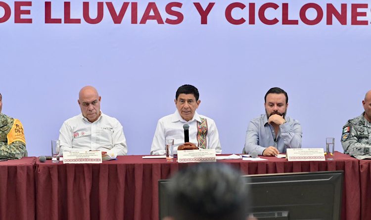Se alista Oaxaca para temporada de lluvias y ciclones 2026