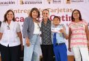 EN MINATITLÁN, PRESIDENTA CLAUDIA SHEINBAUM ENTREGA TARJETAS DE LA BECA RITA CETINA PARA UNIFORMES Y ÚTILES; BENEFICIARÁ A MÁS DE 9 MILLONES DE ESTUDIANTES EN EL PAÍS