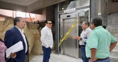 Supervisa presidente de la Jucopo trabajos de mantenimiento al inmueble del Congreso
